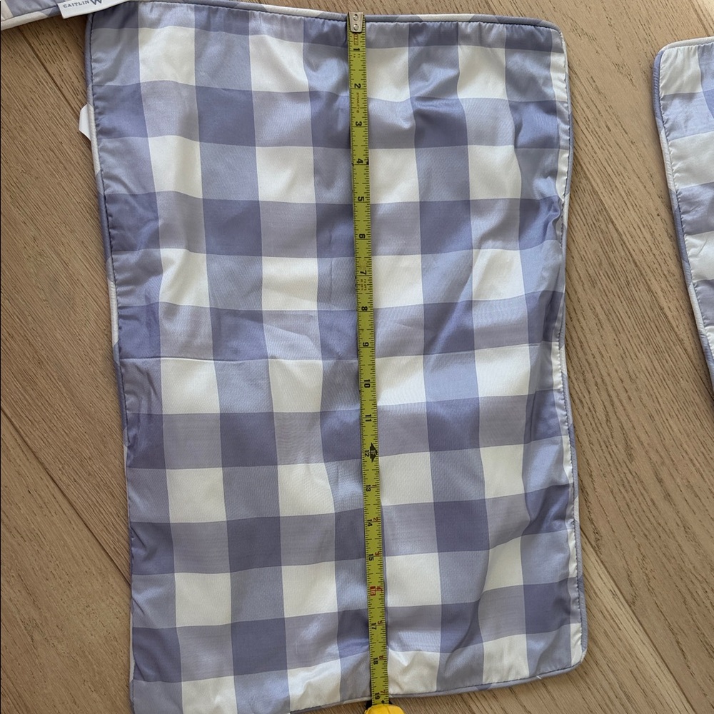 NWOT Caitlin Wilson design lavender and White Checkered pillowcase - set of two.